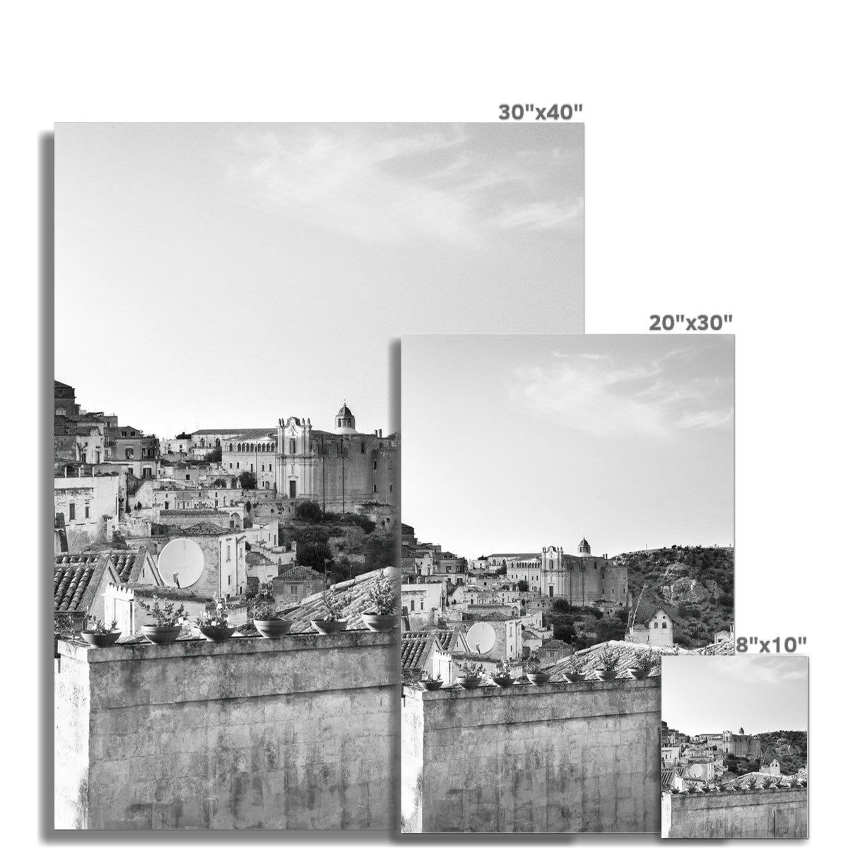 Matera View n. 21 - Fine Art photography print on Hahnemühle Photo Rag paper