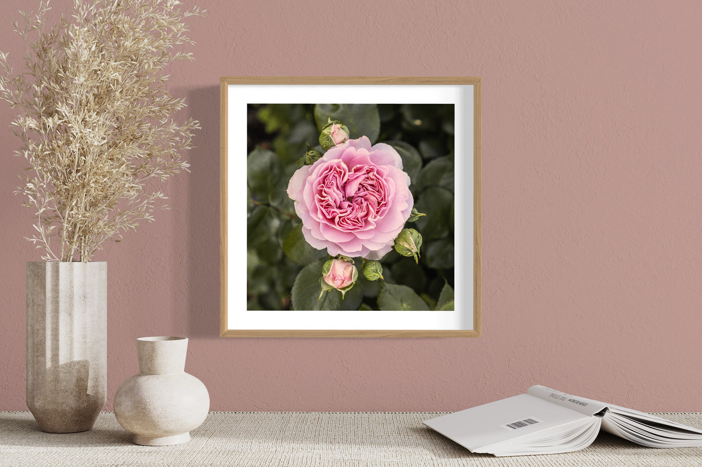 Pink Rose - Giclée Print on Hahnemühle German Etching paper