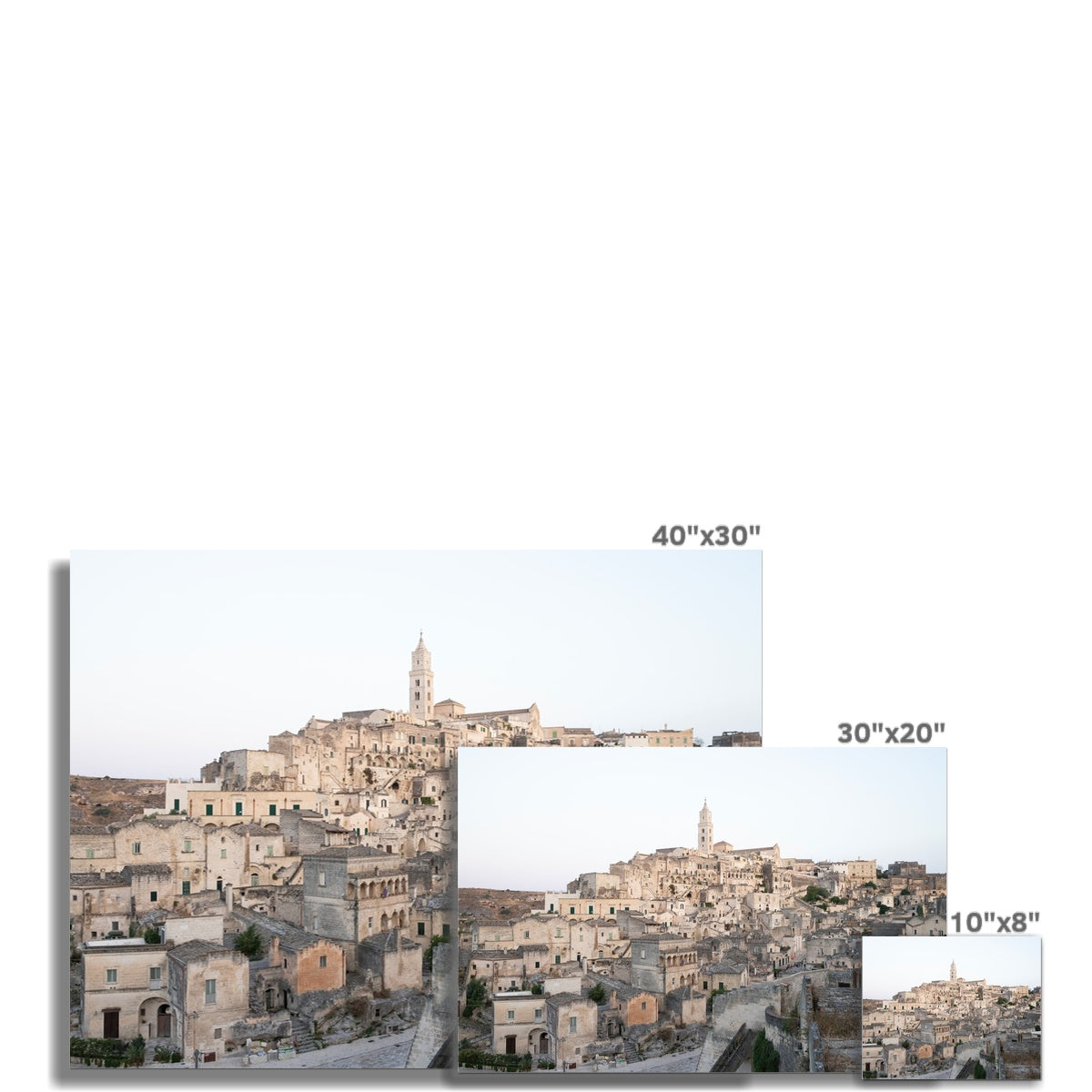 Sassi di Matera, Overview - Fine Art photography print on Hahnemühle Photo Rag paper