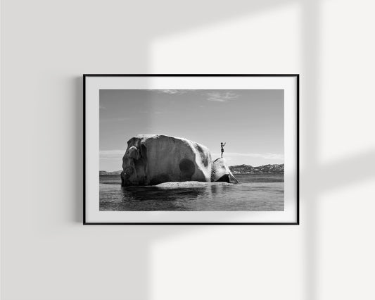 About to Jump, Sardinia Fine Art print on Hahnemühle German Etching paper