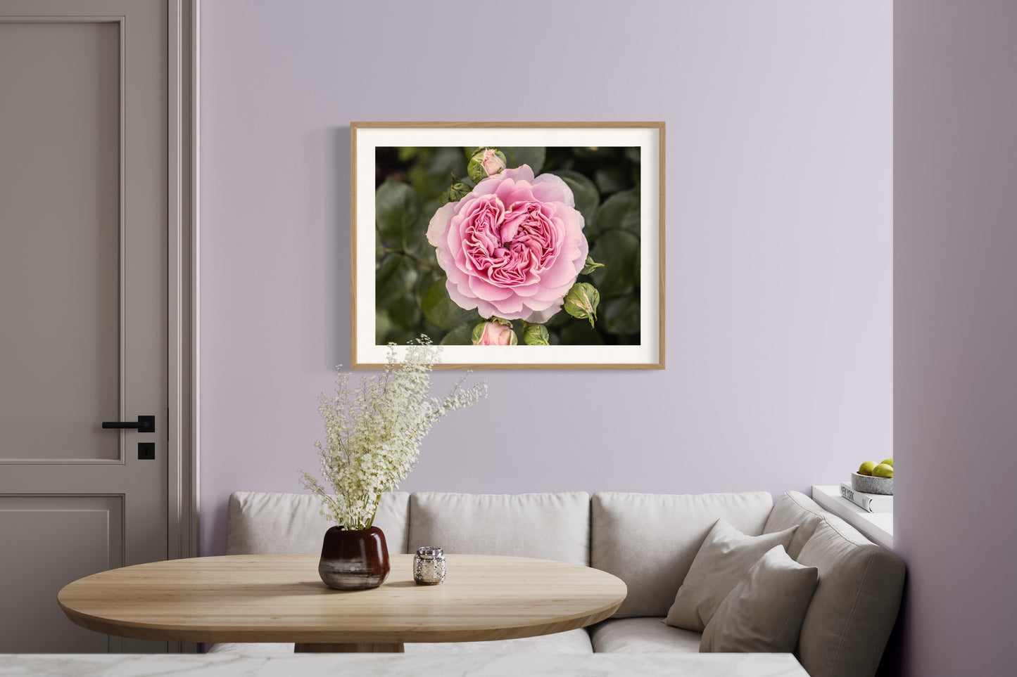 Pink Rose - Giclée Print on Hahnemühle German Etching paper