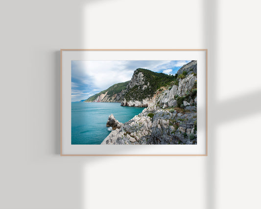 Cliffs of Portovenere, Cinque Terre - Giclée Print on Hahnemühle German Etching paper