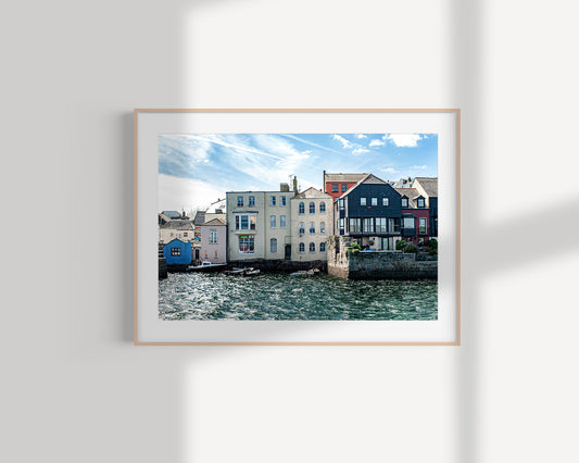 Houses of St. Mawes, Cornwall - Fine Art print on Hahnemühle German Etching paper