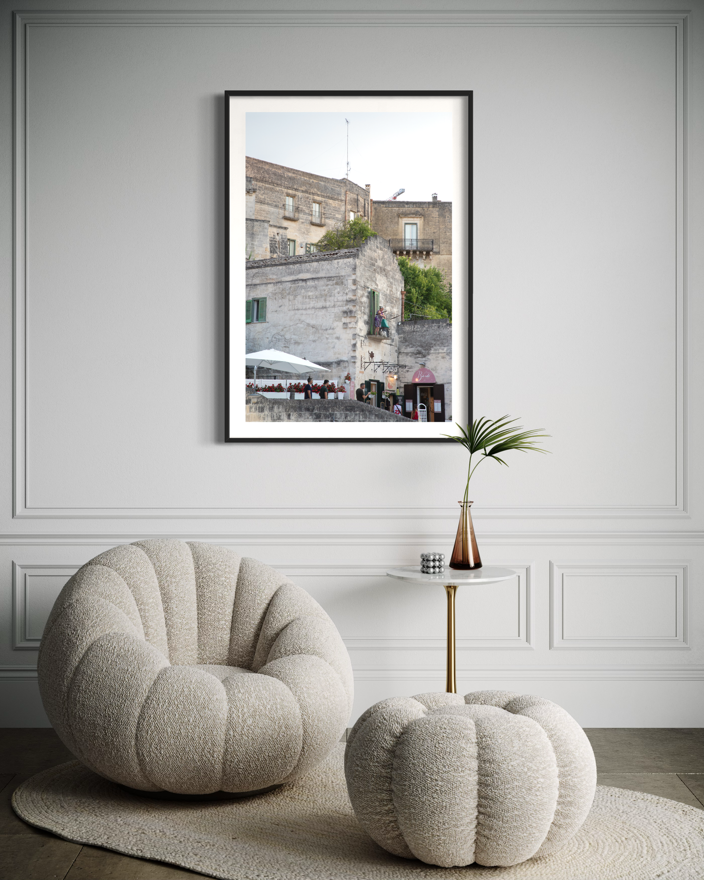 Lady at the Balcony, Matera Fine art photography print on Hahnemühle Photo Rag paper