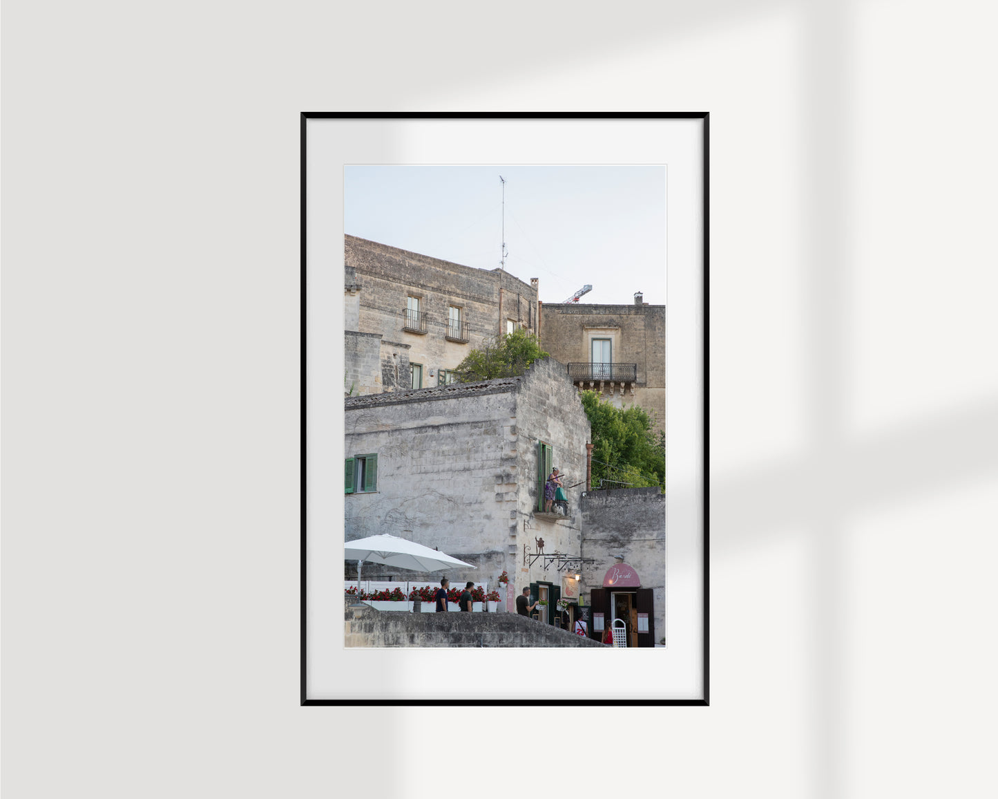 Lady at the Balcony, Matera Fine art photography print on Hahnemühle Photo Rag paper