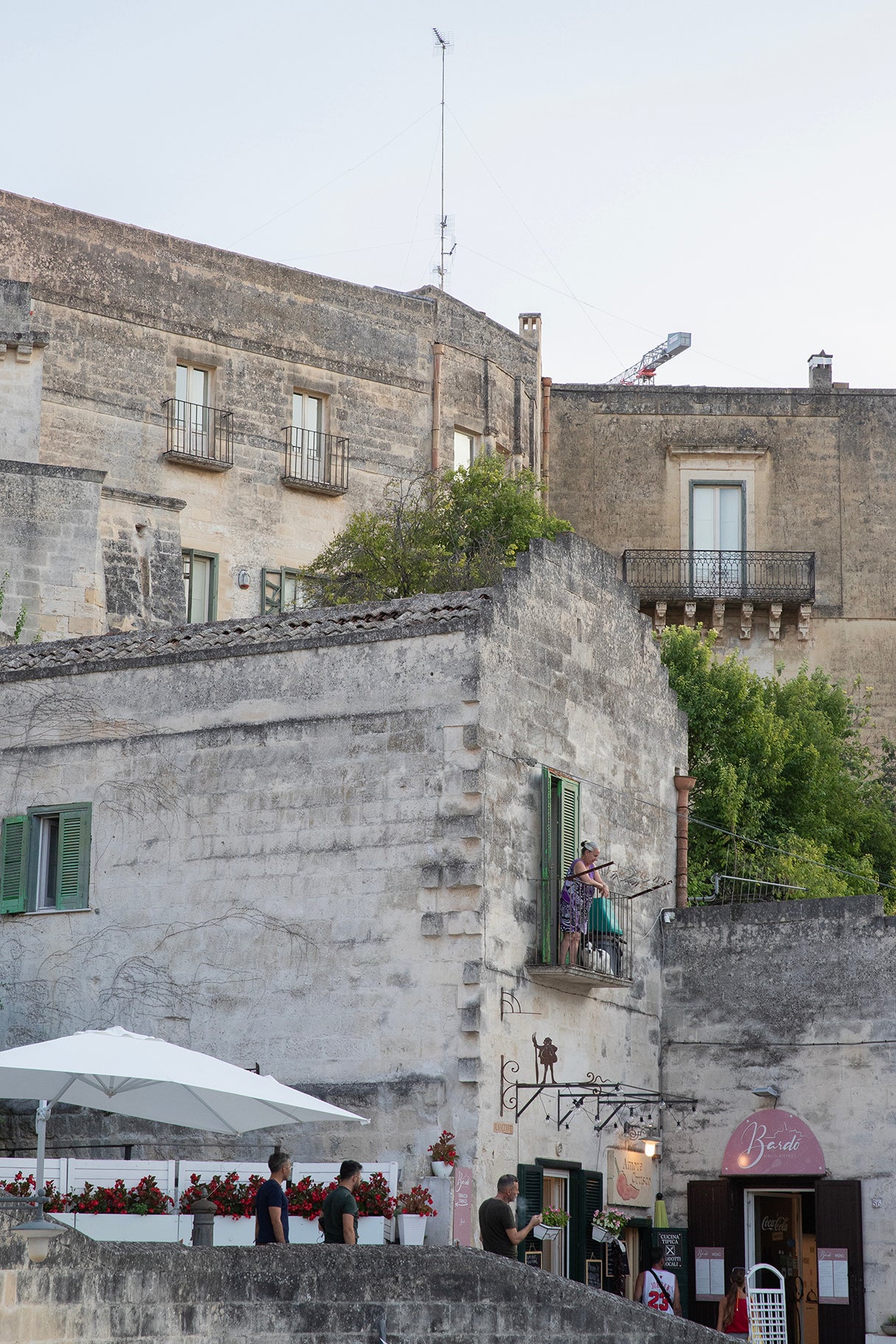 Lady at the Balcony, Matera Fine art photography print on Hahnemühle Photo Rag paper