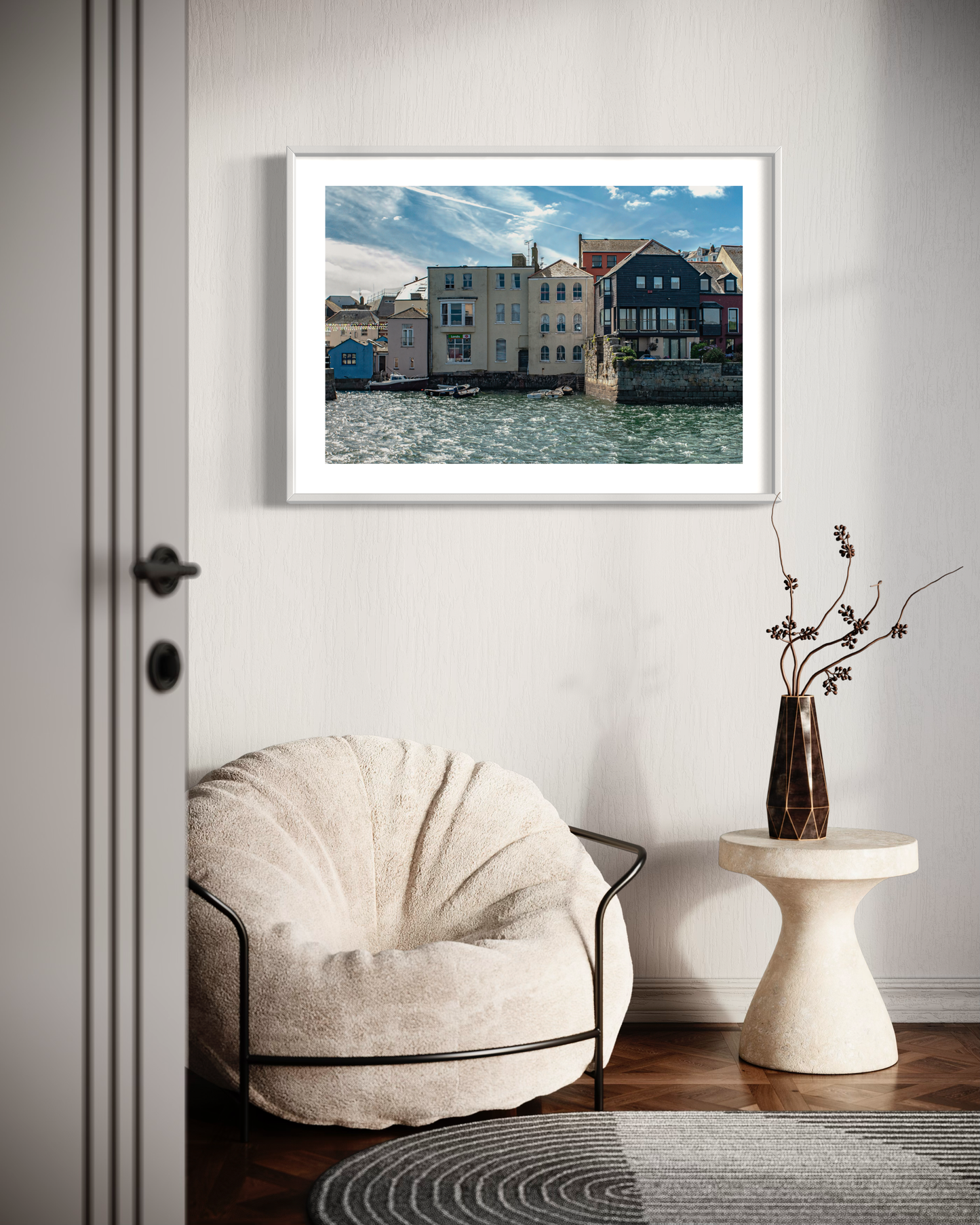 Houses of St. Mawes Framed & Mounted Print