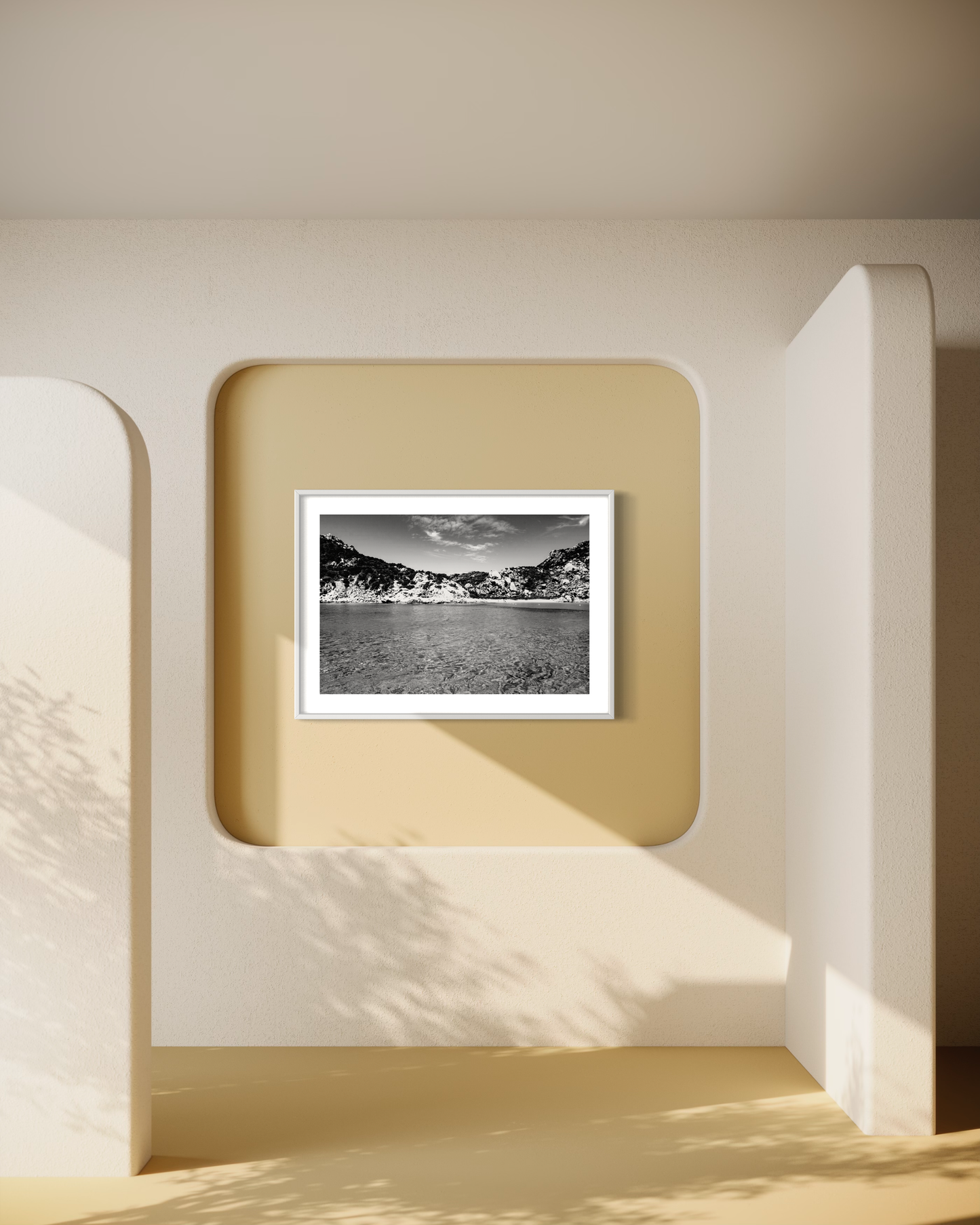 Coastal view, Sardinia Framed & Mounted Print