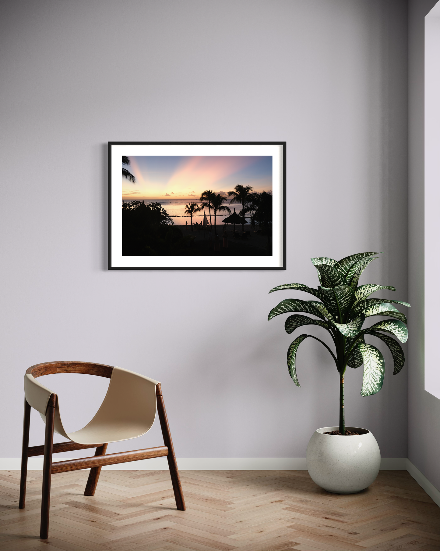 Sunset in Mauritius - Fine Art print on Hahnemühle German Etching paper