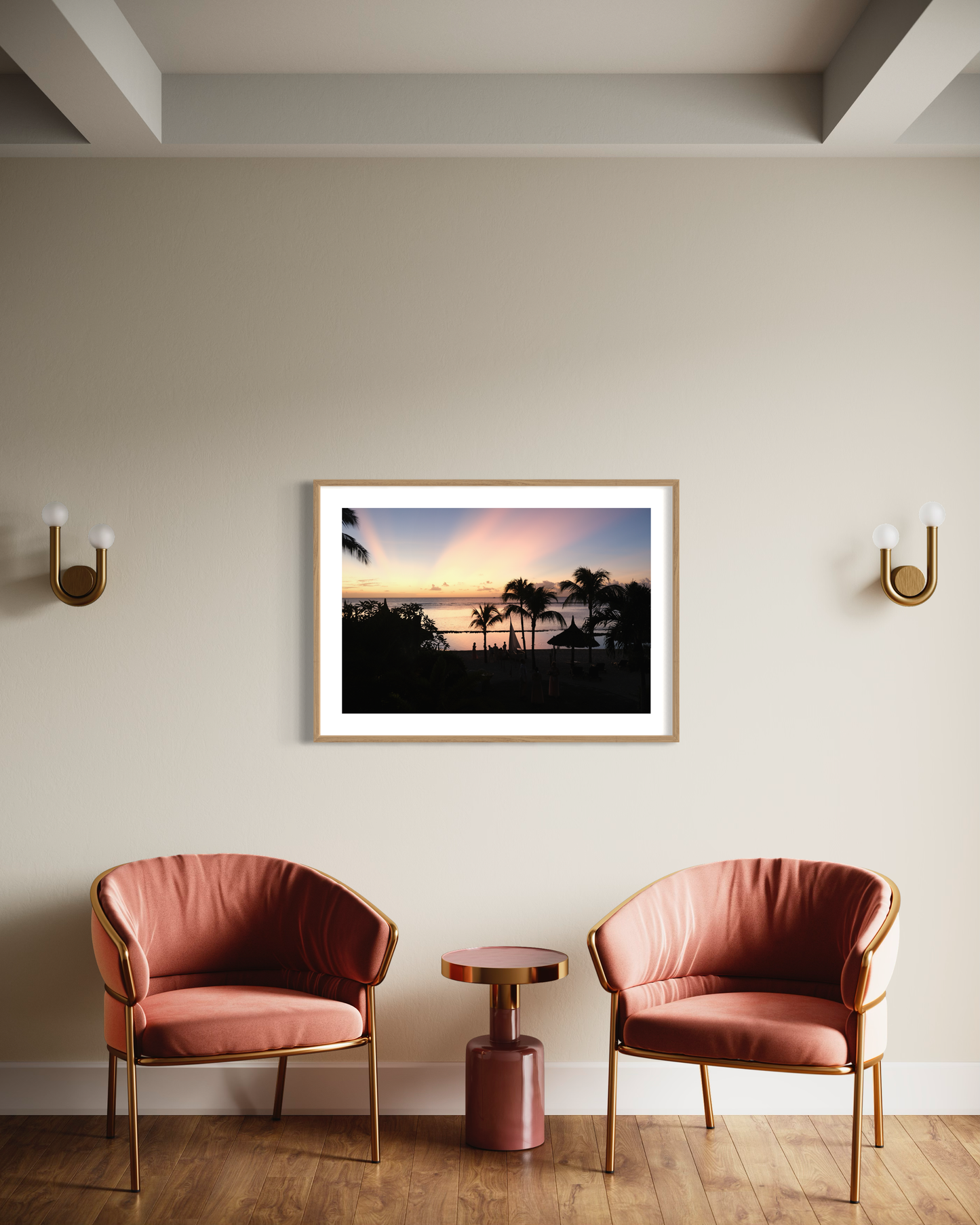 Sunset in Mauritius - Fine Art print on Hahnemühle German Etching paper