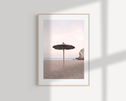 Sun Umbrella, Ibiza - Giclée print on Hahnemühle German Etching paper