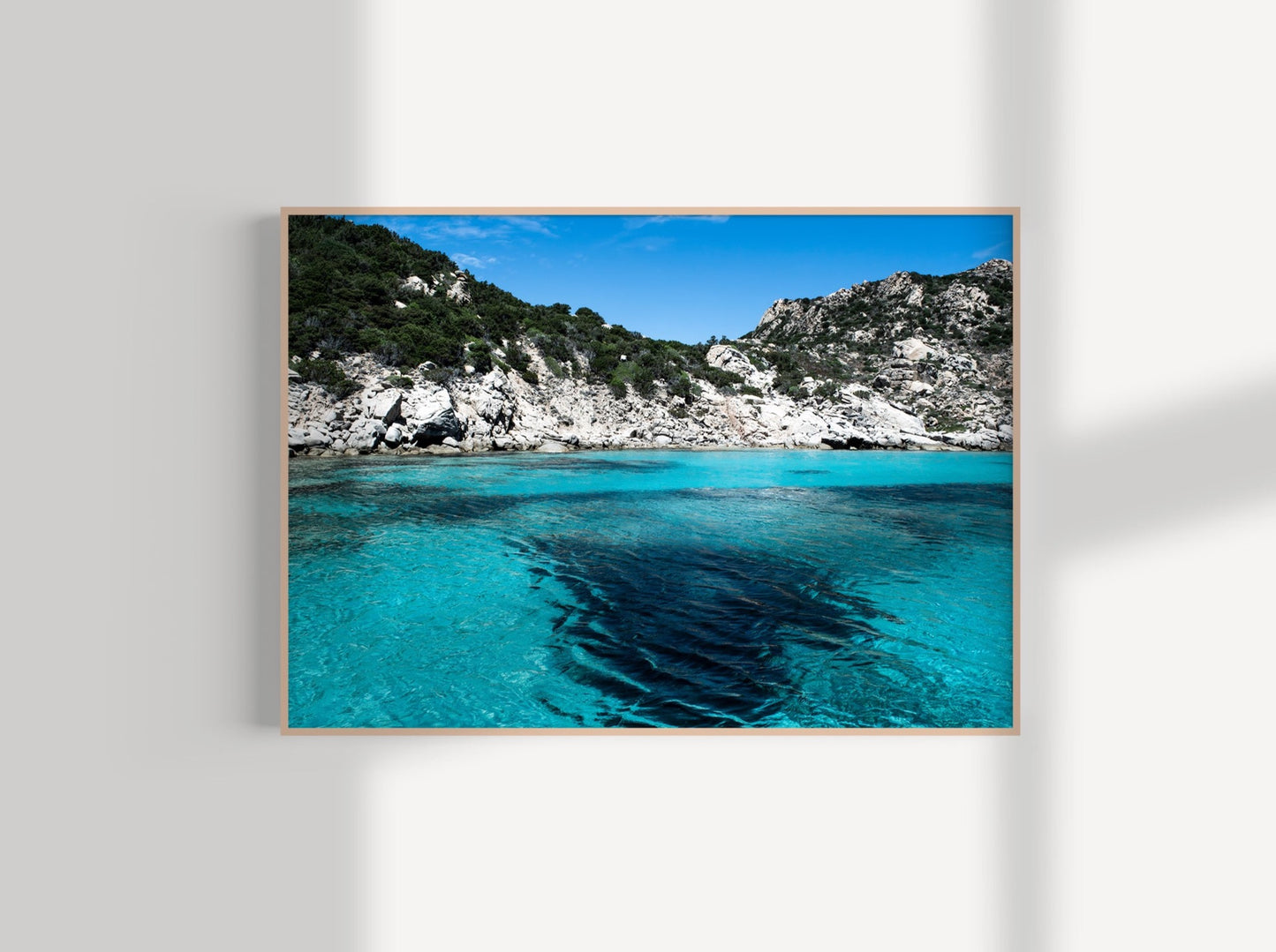 Blue Lagoon, Sardinia Giclée print on Hahnemühle German Etching Paper