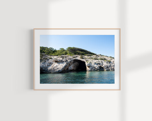 Sea cave, Portinatx Giclée print