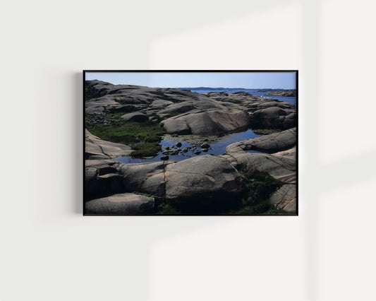 Granite rocks, Sweden Giclée print