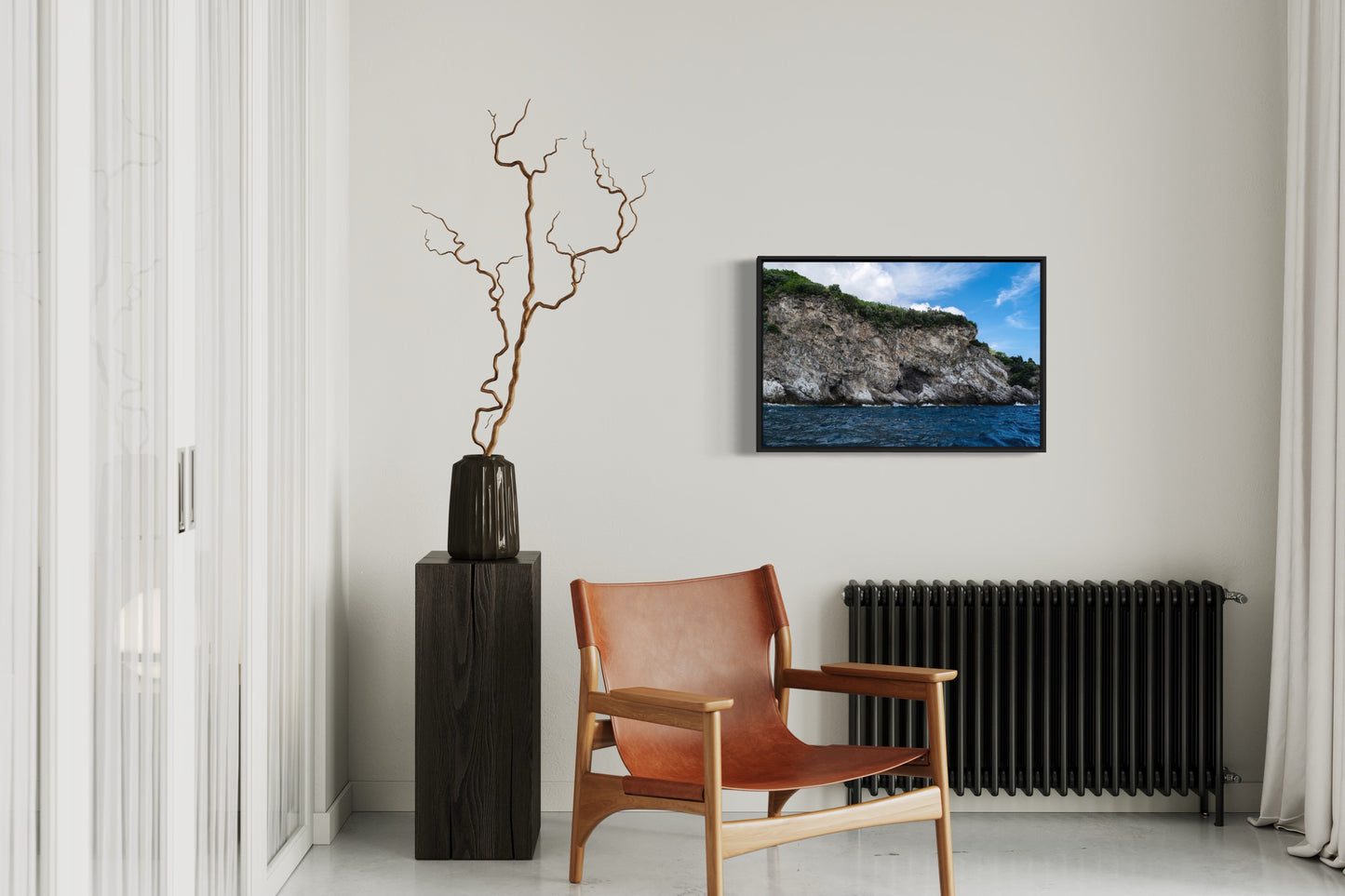 View from the sea, Amalfi Framed Giclée print