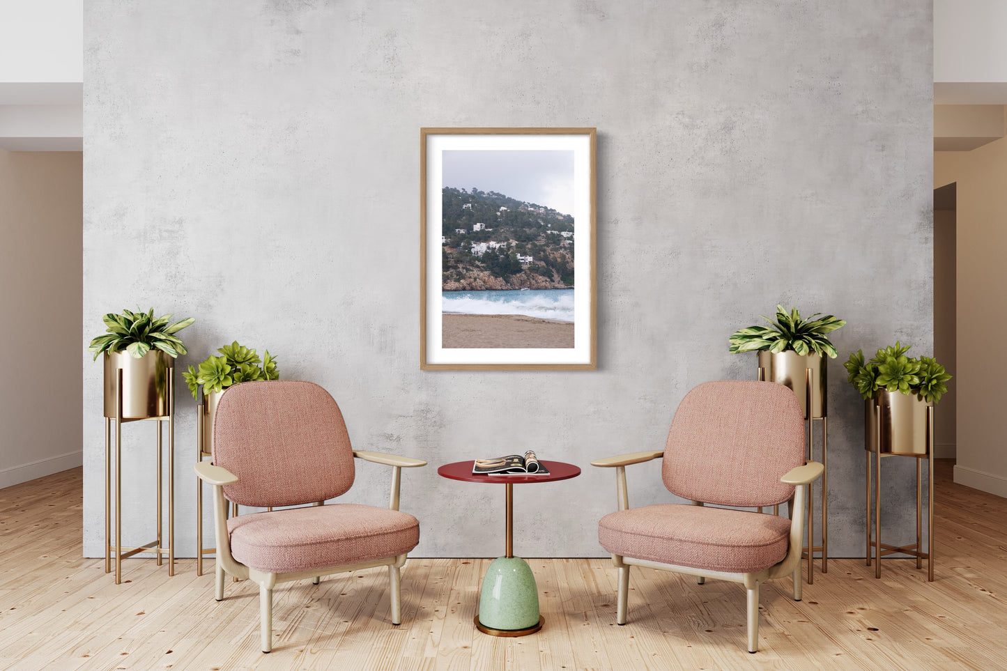 Cala San Vicente, Giclée Framed print