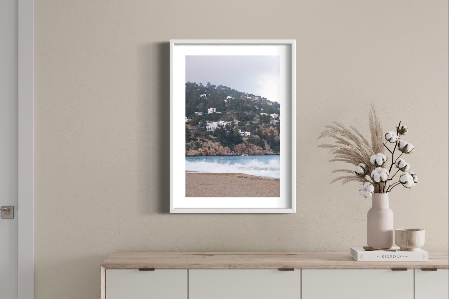 Cala San Vicente, Giclée Framed print