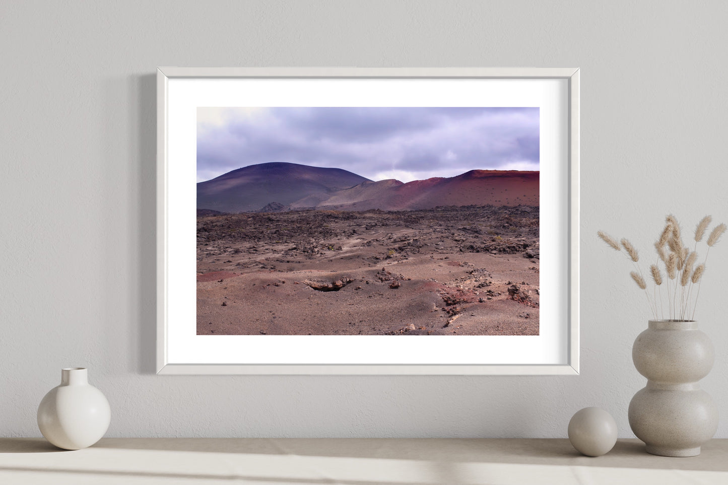Lunar landscape, Lanzarote Giclée Framed print