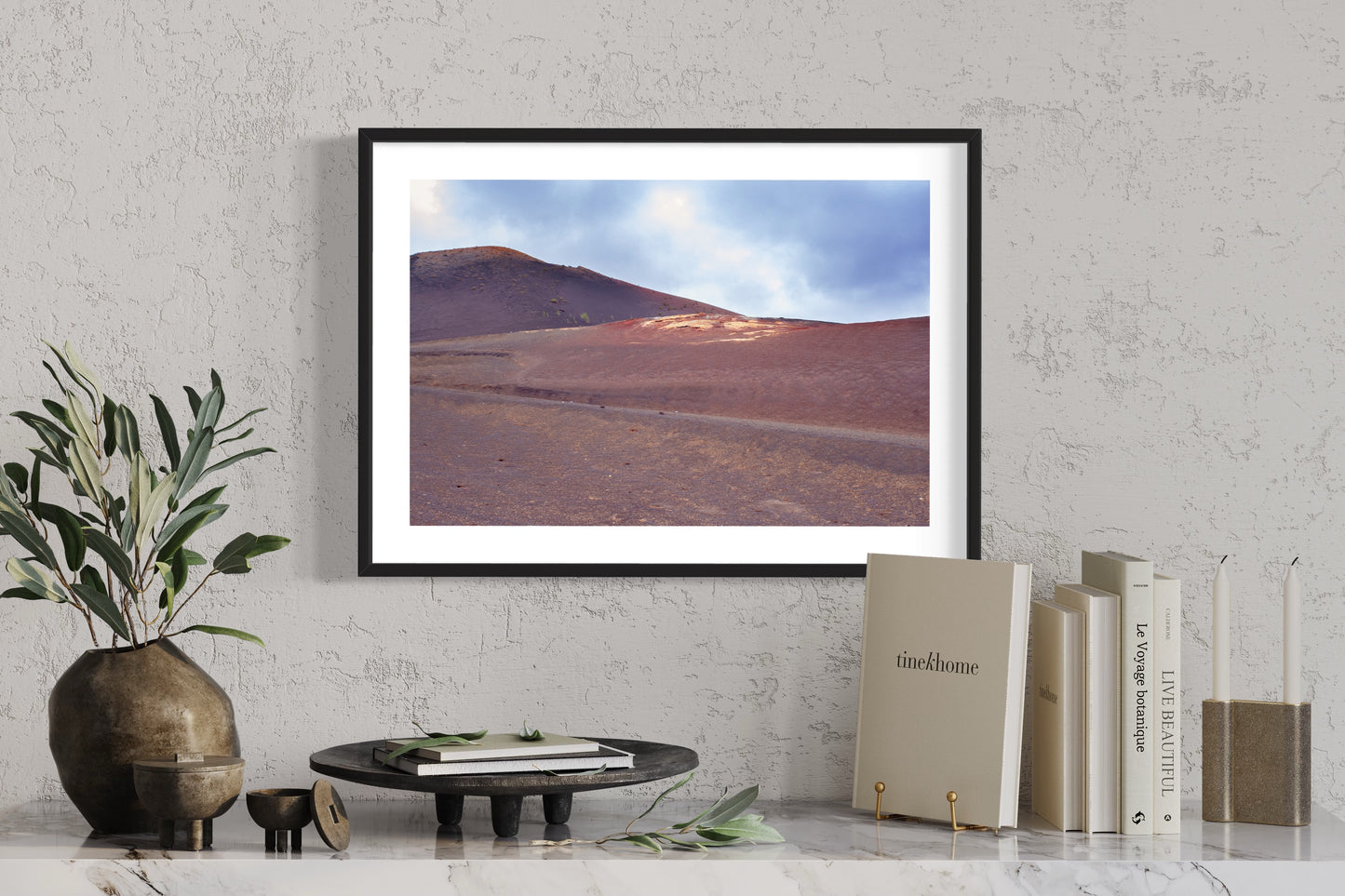 Purple Land, Lanzarote Giclée Framed print