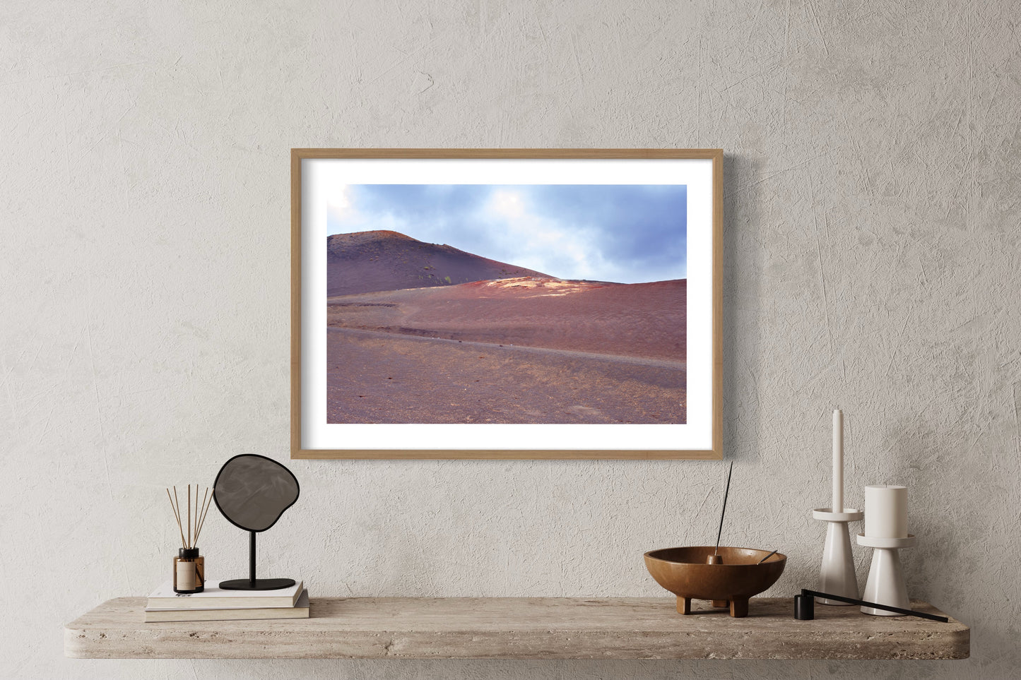 Purple Land, Lanzarote Giclée Framed print