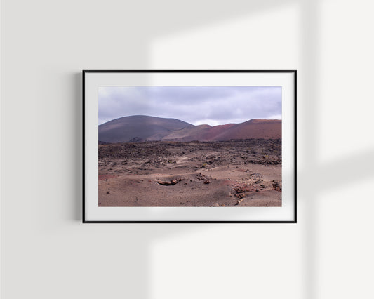 Lunar landscape, Lanzarote Giclée print