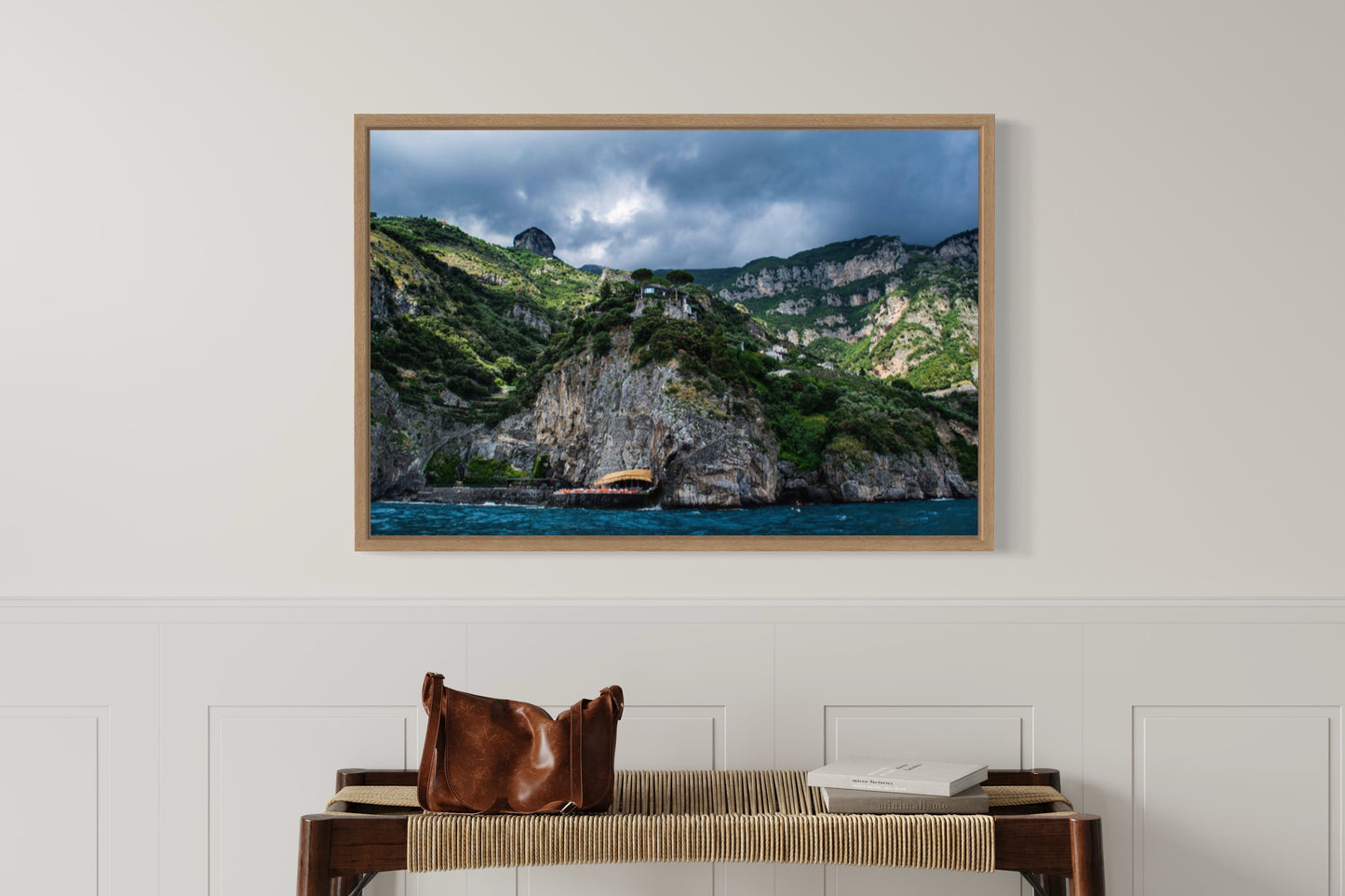 Before the storm, Amalfi Framed Giclée print