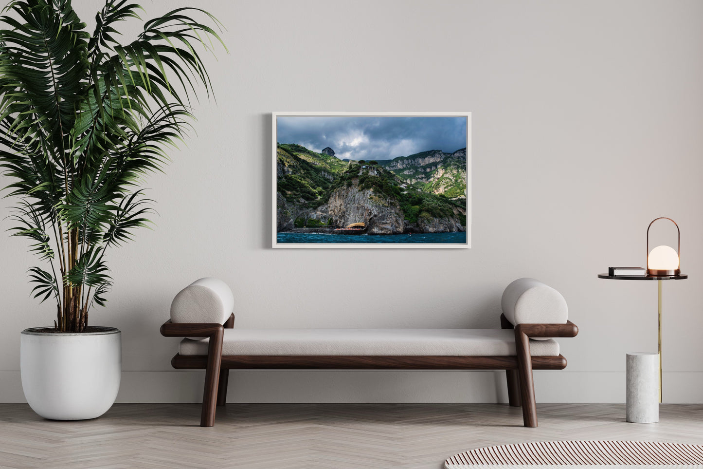 Before the storm, Amalfi Framed Giclée print